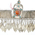 Ersari Head dress silver and white metal 47 x 9 cm - The Nomads Tent